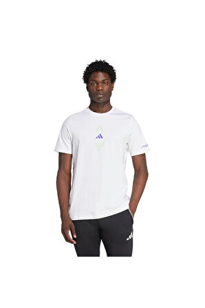 adidas  Erkek  Beyaz  T-shirt F50 SIGN G T JM8943