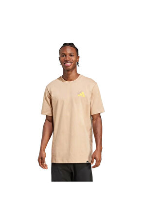 adidas Kahverengi Erkek   T-shirt M CHEESE T JM6461