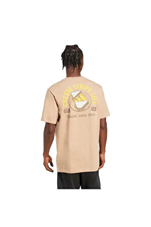 adidas Kahverengi Erkek   T-shirt M CHEESE T JM6461