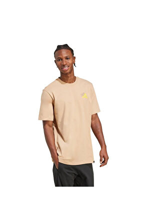 adidas Kahverengi Erkek   T-shirt M CHEESE T JM6461