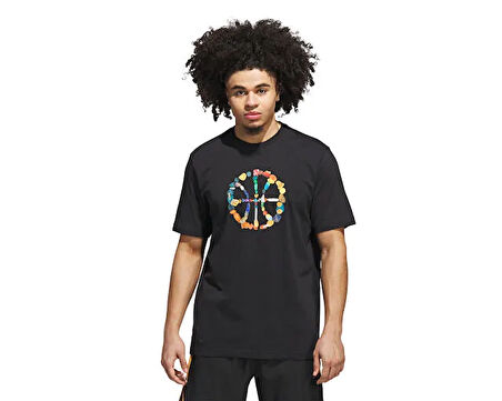 adidas Dawn2Dusk Tee 4 Erkek Basketbol Tişörtü JV8424 Siyah