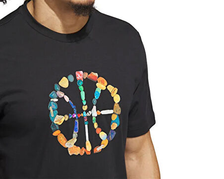 adidas Dawn2Dusk Tee 4 Erkek Basketbol Tişörtü JV8424 Siyah