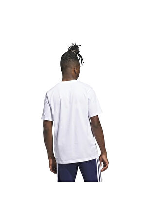 adidas Erkek  Beyaz  T-shirt M HLDY GFTBOX T JV8439