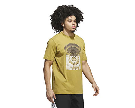 adidas Photoreal Tee Erkek Basketbol Tişörtü JX1740 Yeşil