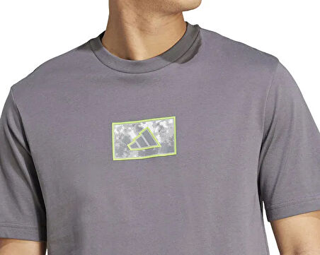 adidas M Camo Exp T Erkek Günlük Tişört JY1841 Gri