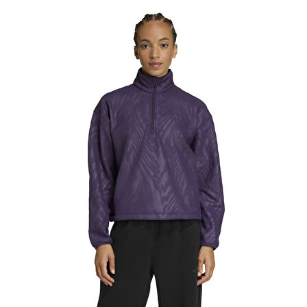 Adidas Kadın Günlük Kapşonlu Eşofman Üstü Aop Polarfleece Jx7402