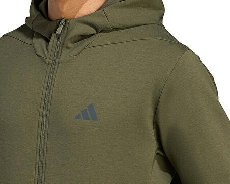 adidas D4T Full-Zip Ho Erkek Günlük Ceket JX0692 Haki