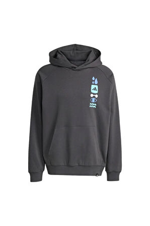adidas Erkek  Gri  Sweatshirt GFX HOODIE JX1811
