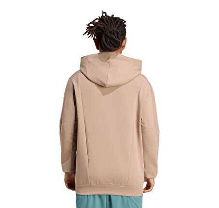 JX0675-E adidas D4T Hoodıe Erkek Sweatshirt Krem