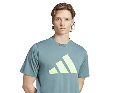 adidas Tr-Es Fr Logo T Erkek Antrenman Tişörtü JW7403 Yeşil
