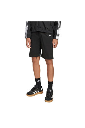 adidas Çocuk  Siyah  Şort TWILL SHORTS JX3887