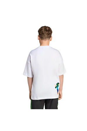adidas Çocuk  Beyaz  T-shirt TEE JW5326
