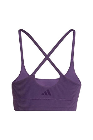 adidas Kadın  Mor  Sporcu Sütyeni ALL ME RIB LS JL5544