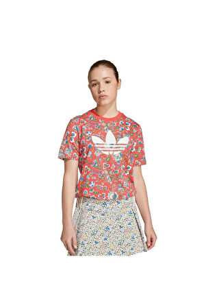 adidas Çocuk  Kırmızı  T-shirt TEE JV7817