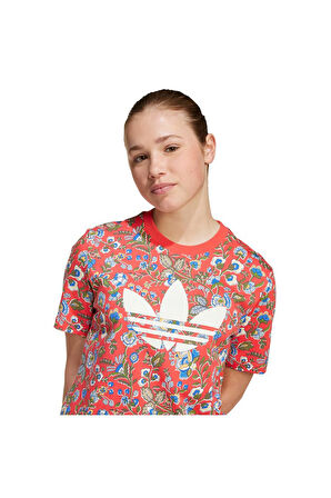 adidas Çocuk  Kırmızı  T-shirt TEE JV7817