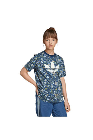 adidas Çocuk  Mavi  T-shirt TEE JV7818