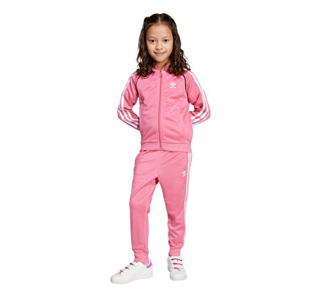 JY1142-C adidas Sst Tracksuıt &amp;Ccedil;ocuk Eşofman Takımı Pembe