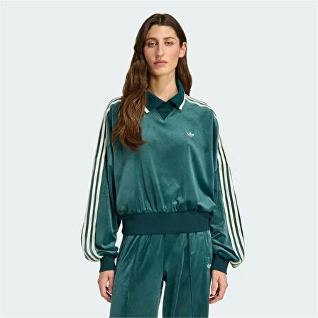 Originals X Liberty London Kadın Kadın Yeşil Polo Sweatshirt JW5274