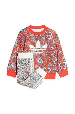 adidas  Bebek Kırmızı  Eşofman CREW SET JY3018