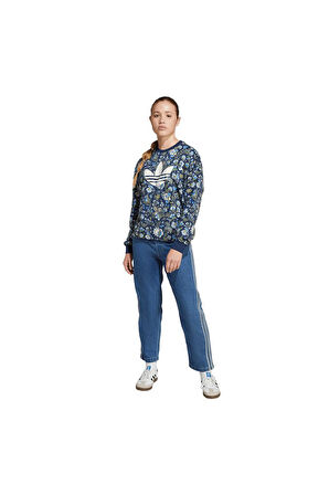 adidas Çocuk  Mavi  Sweatshirt CREW JX6316