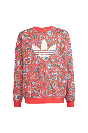 adidas Çocuk  Kırmızı  Sweatshirt CREW JV7827
