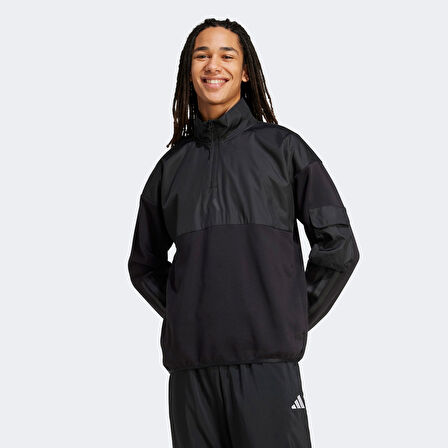 adidas City Tech Utility Half Zip 
 Erkek Siyah Sweatshirt