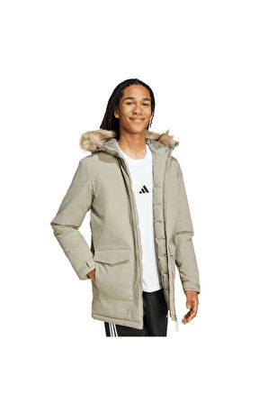 adidas Erkek  Yeşil  Mont PAVERIC FUR PAR JX7747