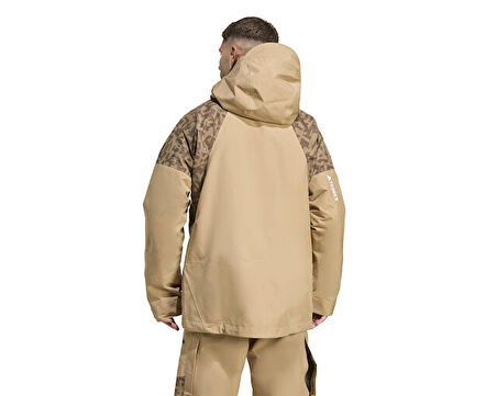 adidas Terrex Xpr Hyb Pk Jkt Erkek Outdoor Mont JN3090 Kahverengi