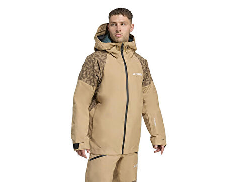 adidas Terrex Xpr Hyb Pk Jkt Erkek Outdoor Mont JN3090 Kahverengi