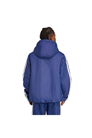 Essentials CLIMAWARM 3-Stripes Yalıtımlı Kapüşonlu Mont
