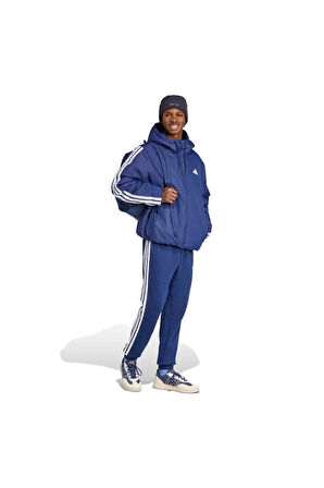 Essentials CLIMAWARM 3-Stripes Yalıtımlı Kapüşonlu Mont