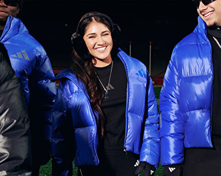 adidas W Z.N.E. Puffer Kadın Outdoor Mont JW1517 Mavi