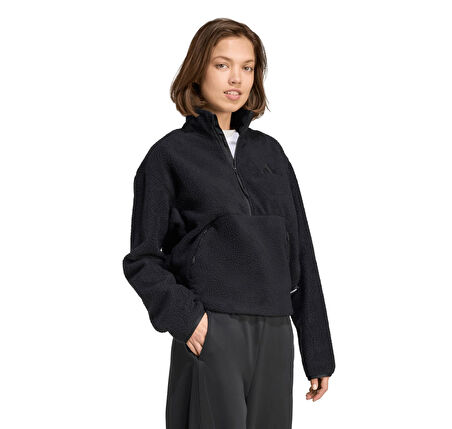 JM8444-K adidas W Ct Fleece Hz Kadın Ceket Siyah