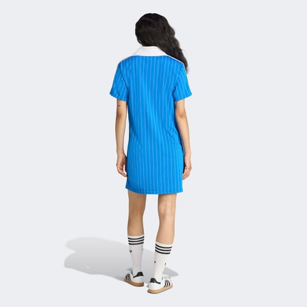 adidas Real Madrid Terrace Icons Kadın Mavi Elbise