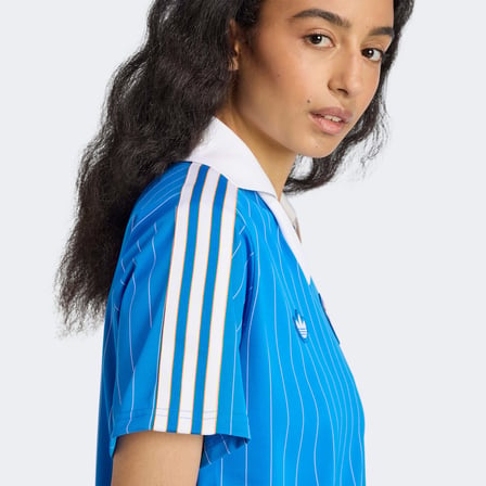 adidas Real Madrid Terrace Icons Kadın Mavi Elbise