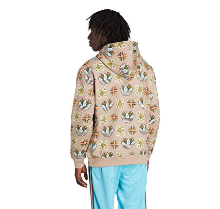 JW1084-E adidas Graphıc Lo Hd Erkek Sweatshirt Krem