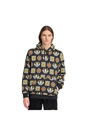 adidas Erkek  Siyah  Sweatshirt GRAPHIC LO HD JW1085
