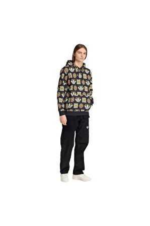 adidas Erkek  Siyah  Sweatshirt GRAPHIC LO HD JW1085