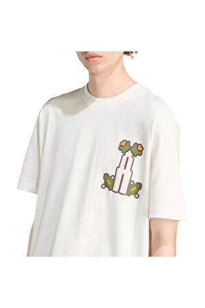 adidas Erkek  Beyaz  T-shirt MG LO TEE JY2973