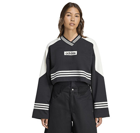 JW7273-K adidas Crew Sweatshırt Kadın Sweatshirt Siyah