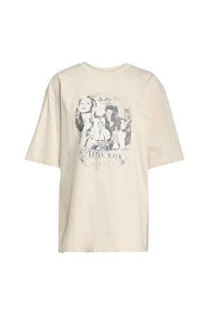 adidas Kadın Bej BUFFY T-shirt jx1277