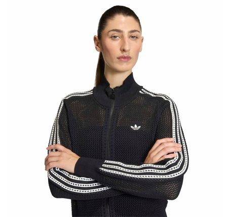 KC6497-K adidas Crochet Tt Kadın Ceket Siyah
