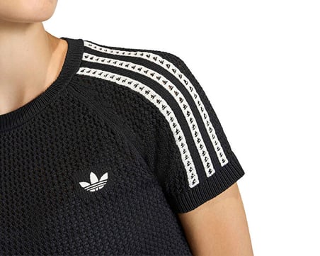 Adidas Crochet Tee Kadın Günlük Tişört KC6481 Siyah