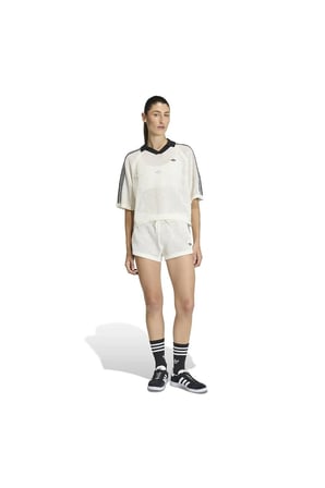 adidas Kadın Beyaz  Polo T-shirt CROCHET POLO KC6490