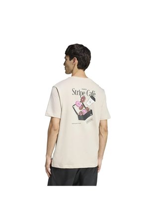 adidas Erkek Bej  T-shirt M DONUT BOX T KB2501