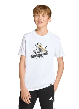 Adidas Beyaz Erkek Çocuk Baskılı T-Shirt KA0531 J GAME T
