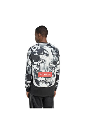 adidas  Erkek Siyah  Sweatshirt AOP LS JERSEY KG2680