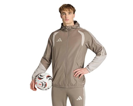 Adidas Tiro26C Aw Jkt Erkek Futbol Antrenman Yağmurluk KE9319 Kahverengi