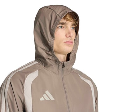 Adidas Tiro26C Aw Jkt Erkek Futbol Antrenman Yağmurluk KE9319 Kahverengi