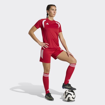 adidas Tiro 26 League Kadın Kırmızı Futbol Şortu